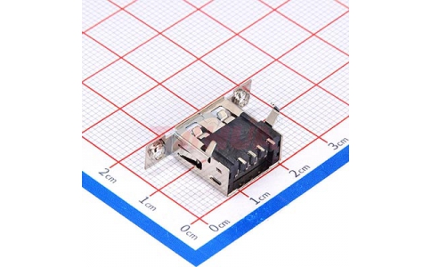 44-USB 2.0 AF雙耳貼片帶螺孔