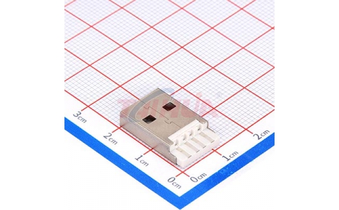 43-USB 2.0 A公雙面插 焊線式